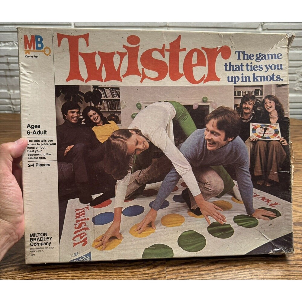 Vintage -‎ Twister Game - 1966 Milton Bradley - All  Original -